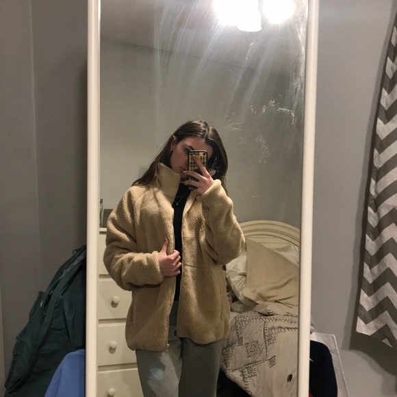 BRANDY MELVILE SHERPA ZIP-UP JACKET - Picture 5 of 6